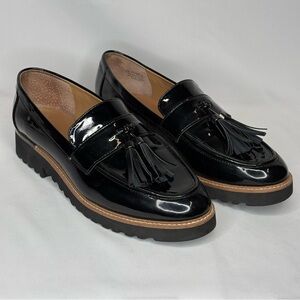 Franco Sarto Carney Chunky Faux Patent Leather Loafers, 9.5